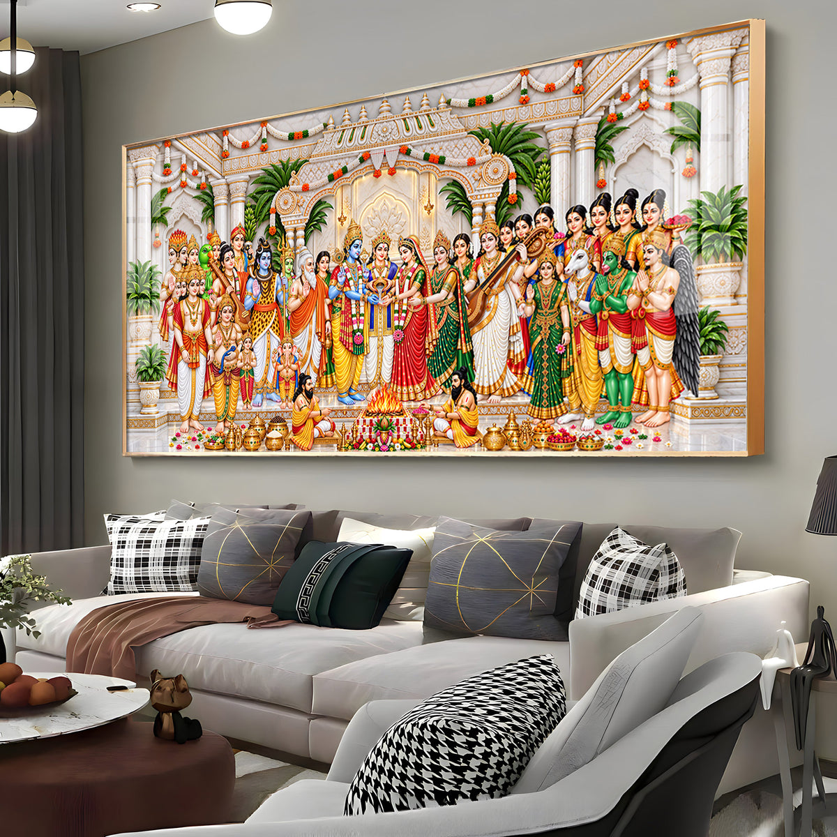 Srinivasa Kalyanam Divine Moment Premium Acrylic Horizontal Wall Art