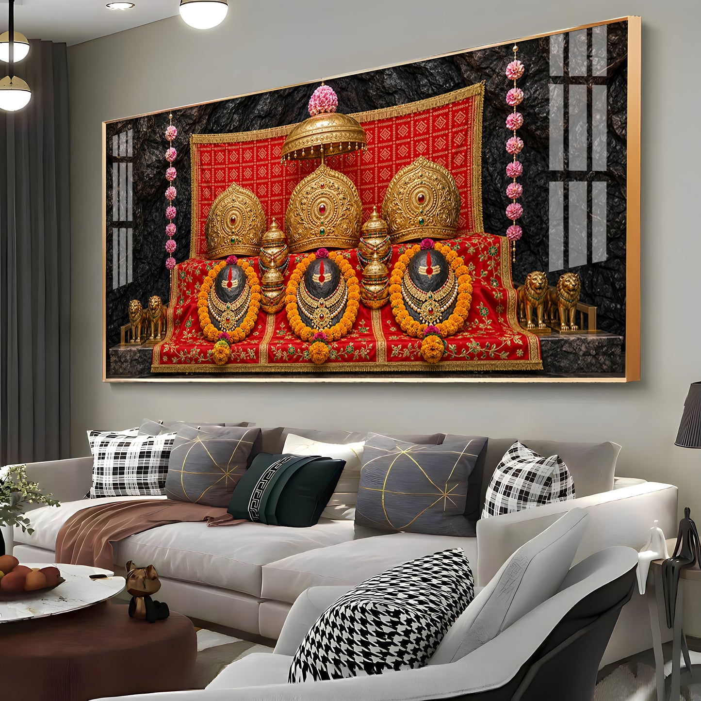 Maa Vaishno Devi Darshan Premium Acrylic Horizontal Wall Art