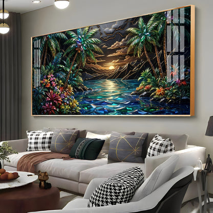 Tropical Beach Dream Premium Acrylic Horizontal Wall Art