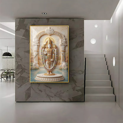 Sri Venkateswara Balaji Premium Acrylic Vertical Wall Art