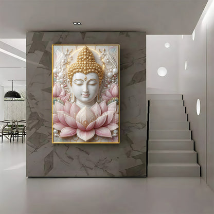 Deities Buddha Premium Acrylic Vertical Wall Art
