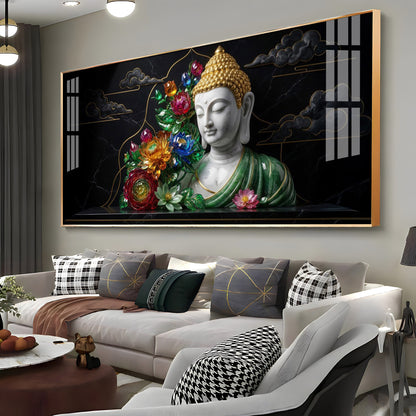 Peace Of Buddha Premium Acrylic Horizontal Wall Art