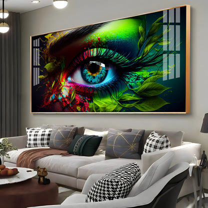 Colorful Eye Premium Acrylic Horizontal Wall Art