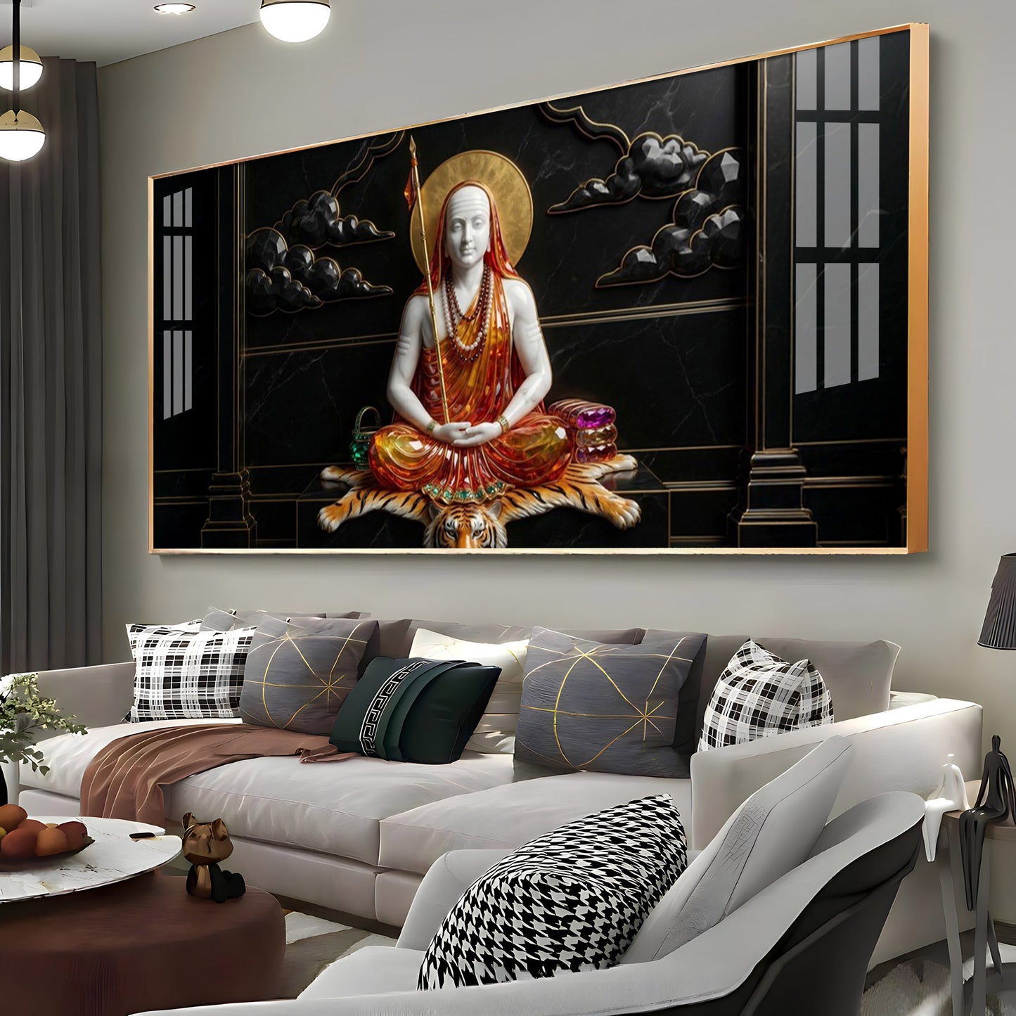 Jagadguru Adi Shankaracharya Premium Acrylic Horizontal Wall Art