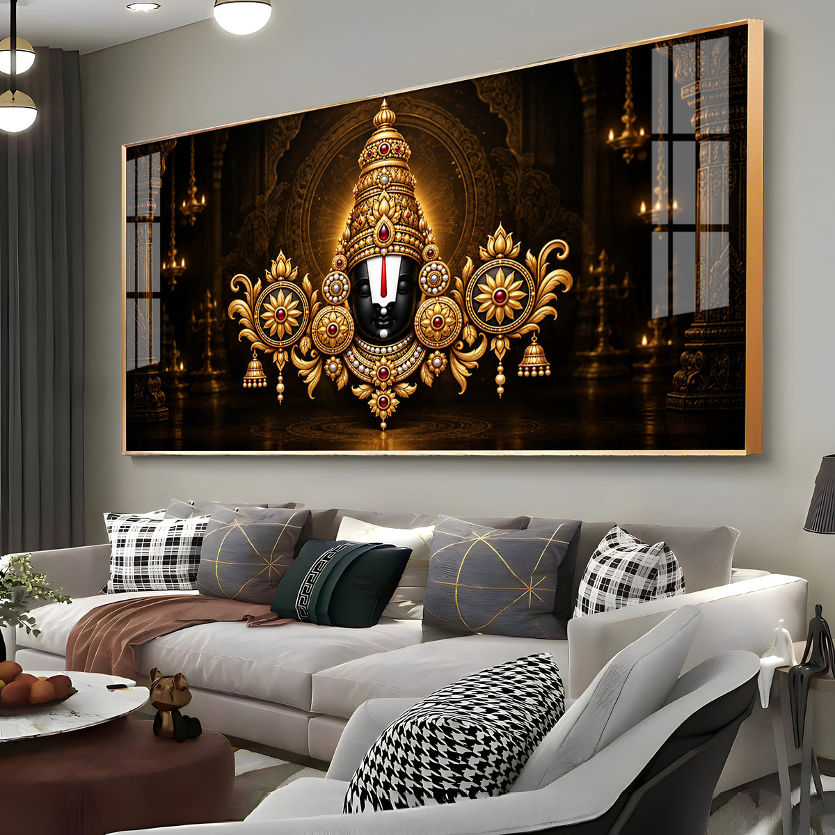 Lord Tirupati Balaji Premium Acrylic Horizontal Wall Art