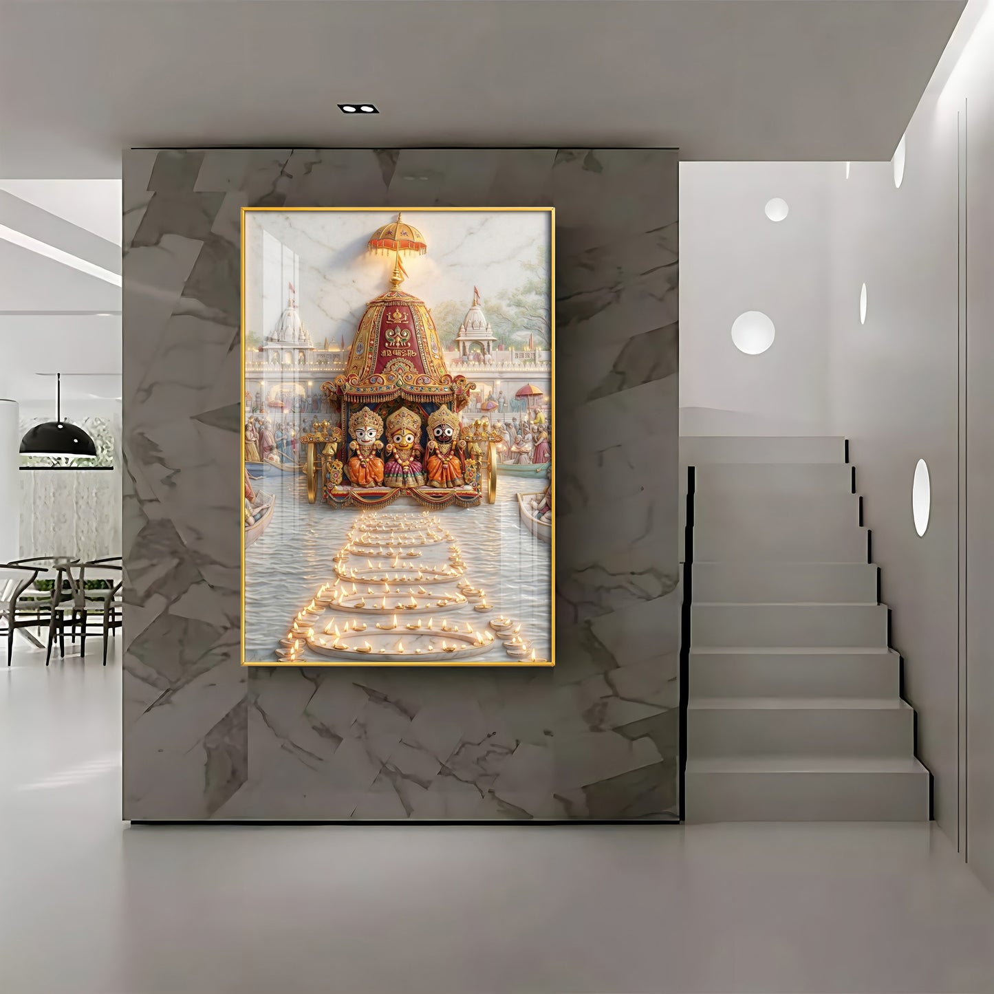 Lord Jagannath Ratha Yatra Premium Acrylic Vertical Wall Art