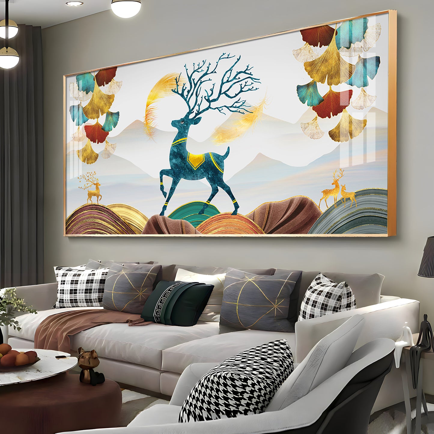 Grace & Peace With Deer Premium Acrylic Horizontal Wall Art