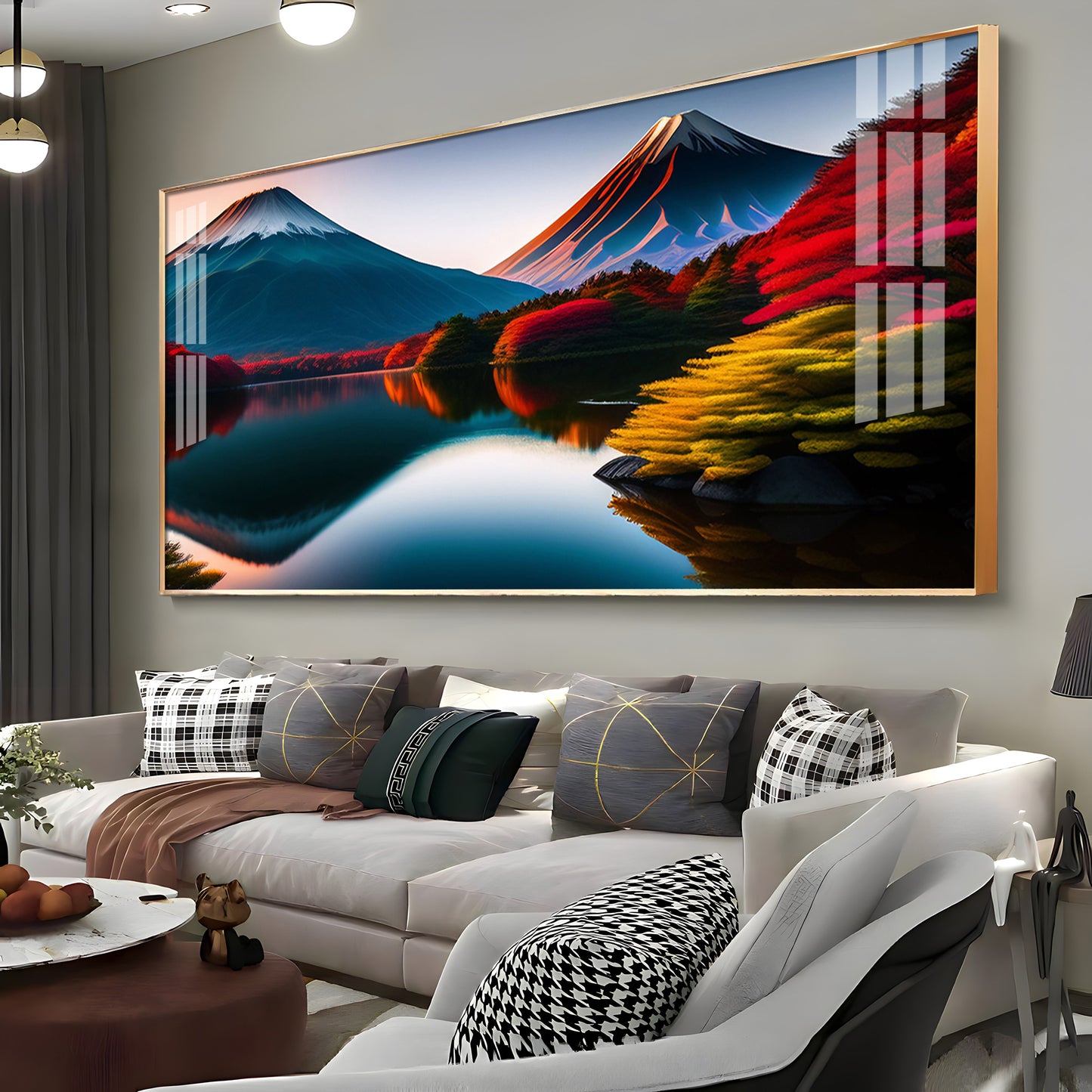 Beautiful Mountain Premium Acrylic Horizontal Wall Art