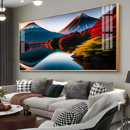 Beautiful Mountain Premium Acrylic Horizontal Wall Art