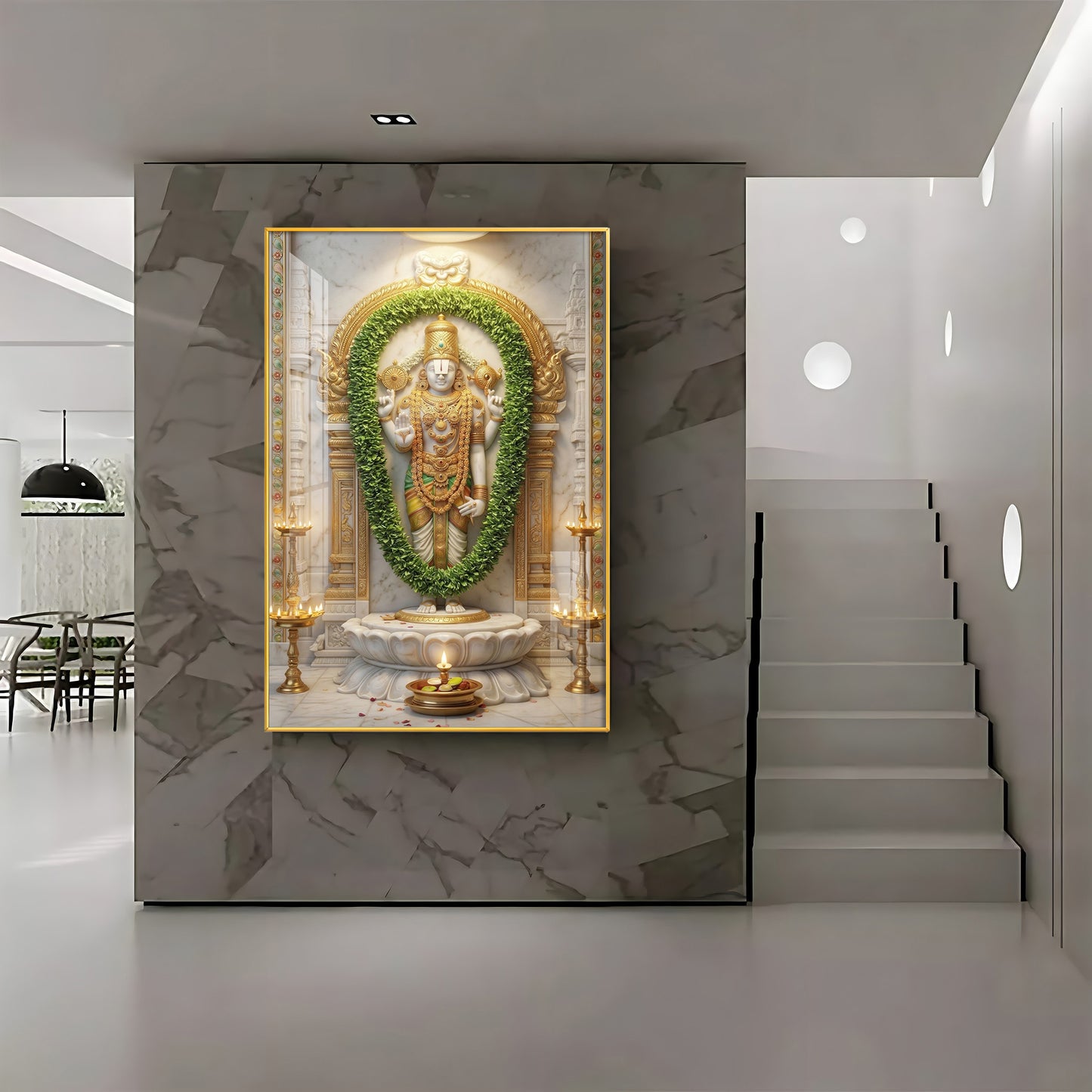 Balaji Srinivasa Premium Acrylic Vertical Wall Art