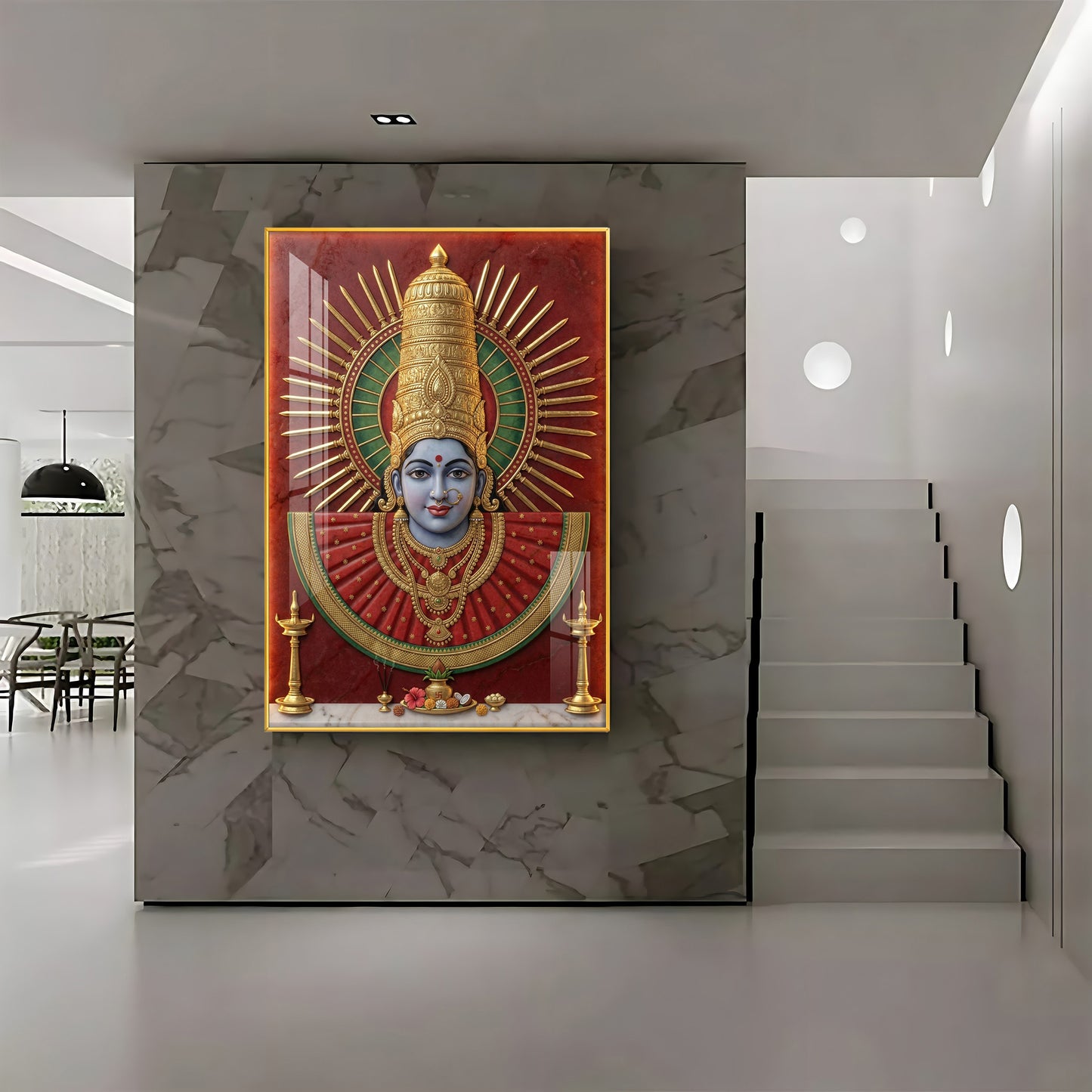 Renuka Yallamma Premium Acrylic Vertical Wall Art