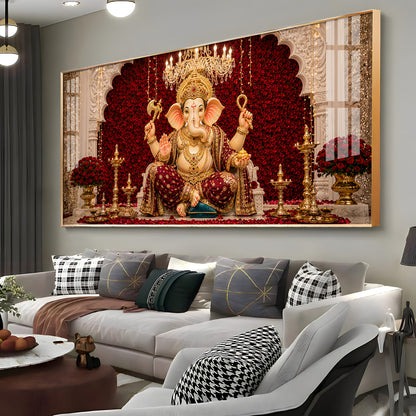 Ganpati Bappa Premium Acrylic Horizontal Wall Art