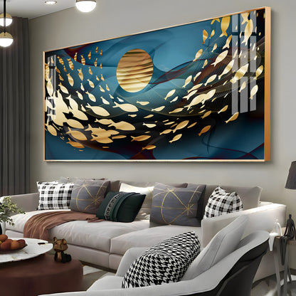 Koi Fish Premium Acrylic Horizontal Wall Art