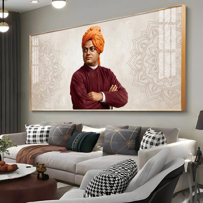 Swami Vivekananda Premium Acrylic Horizontal Wall Art