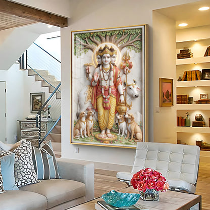 Adi-Guru Dattatreya Premium Acrylic Vertical Wall Art