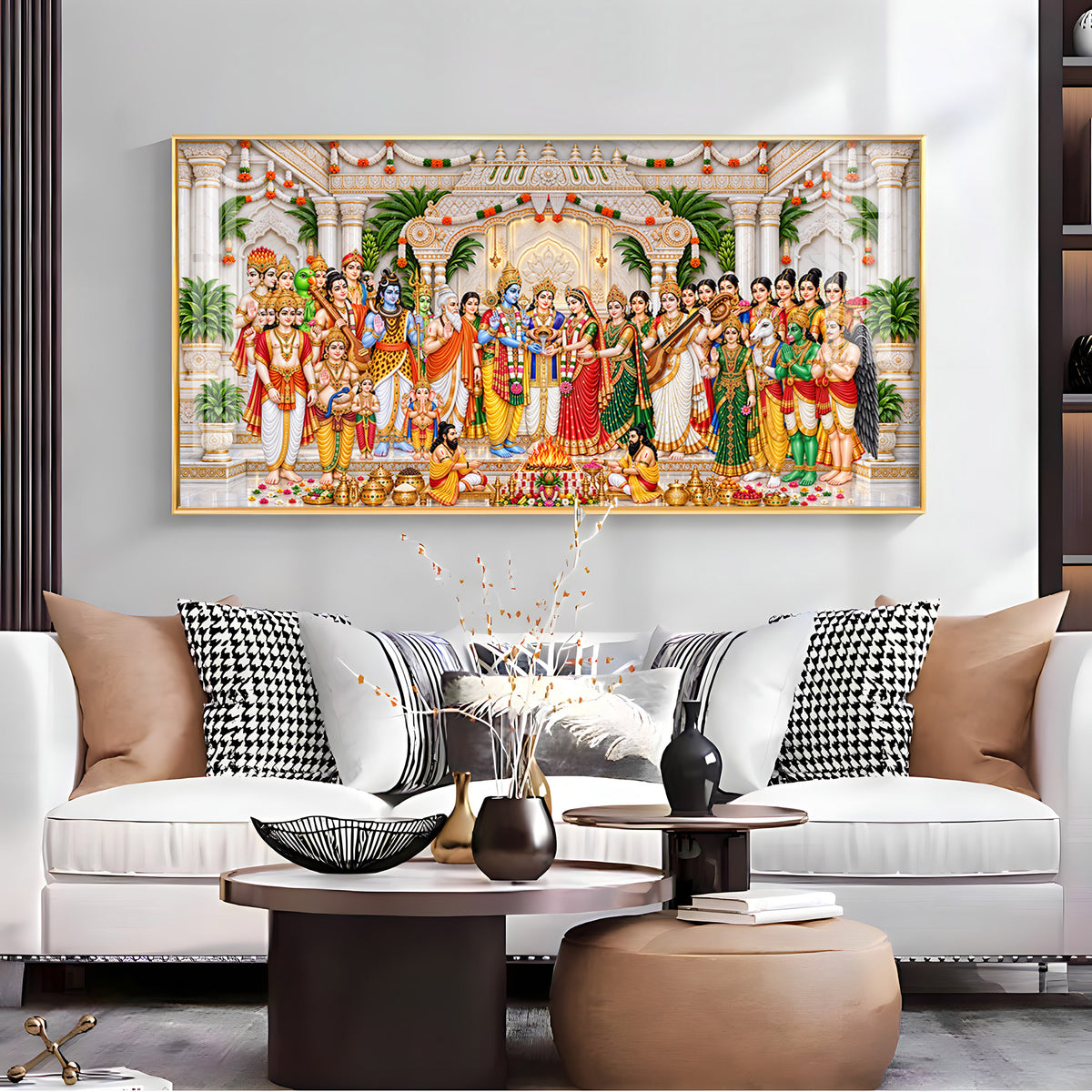 Srinivasa Kalyanam Divine Moment Premium Acrylic Horizontal Wall Art