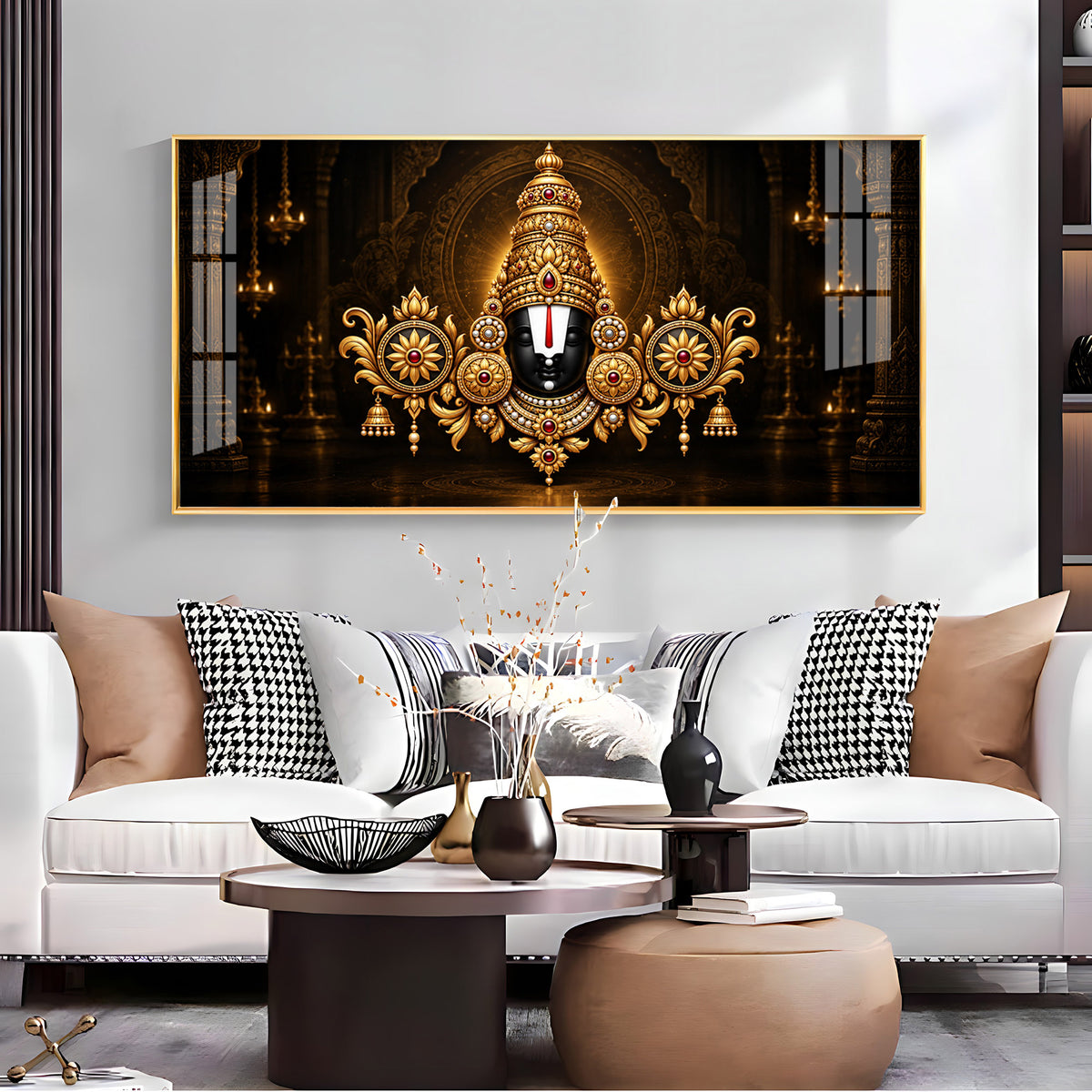 Lord Tirupati Balaji Premium Acrylic Horizontal Wall Art