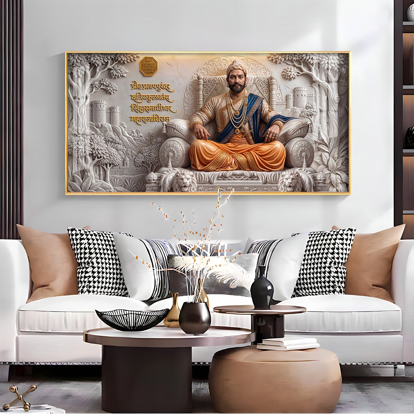 Chhatrapati Shivaji Maharaj Premium Acrylic Horizontal Wall Art