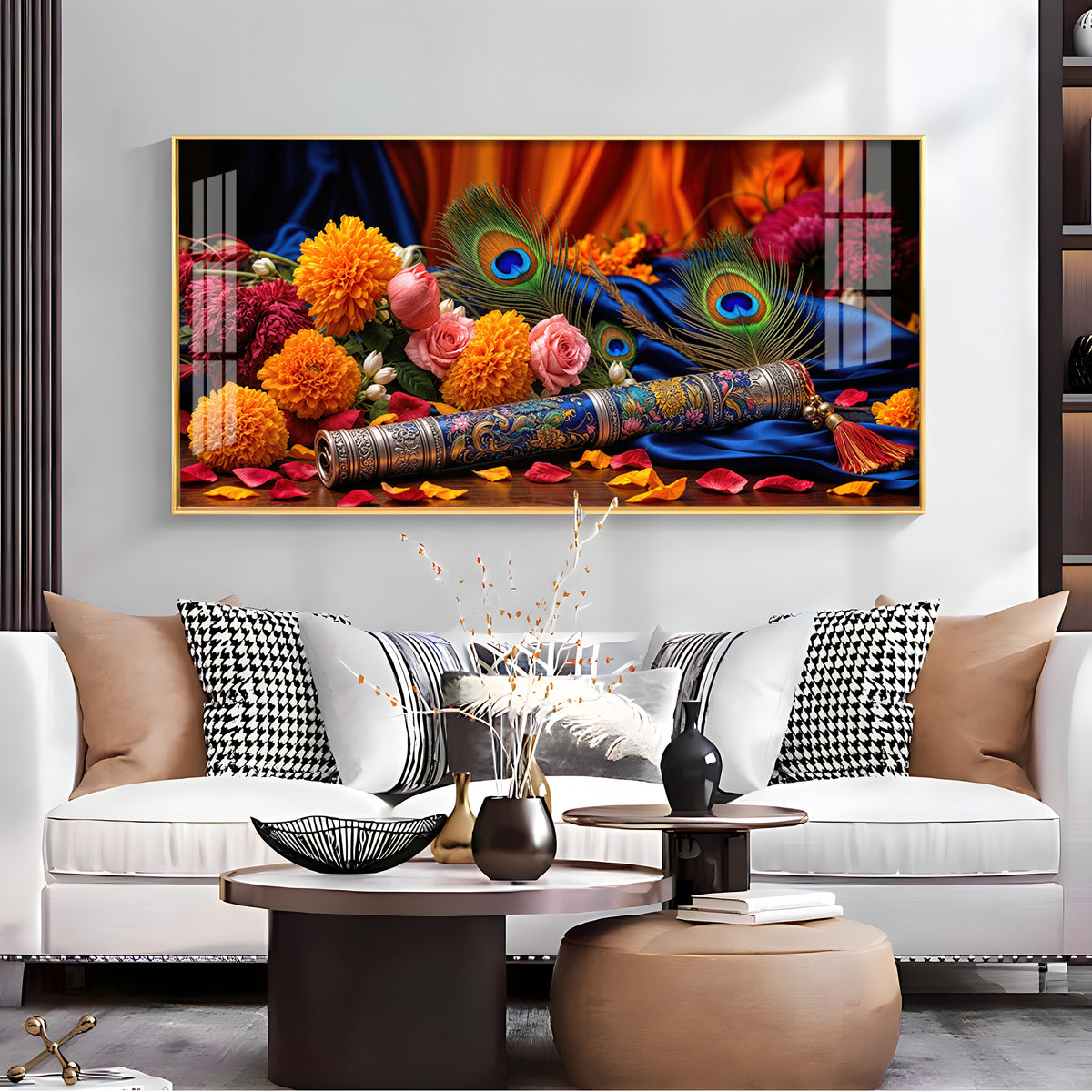 Troupe Of Bansuri Premium Acrylic Horizontal Wall Art