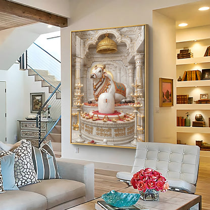 Depiction of Nandi Premium Acrylic Vertical Wall Art