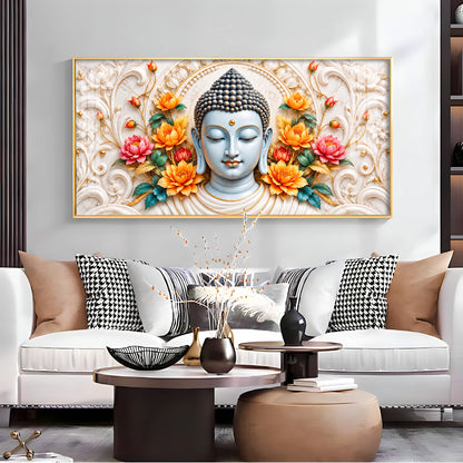 Serene Meditating Buddha Premium Acrylic Horizontal Wall Art