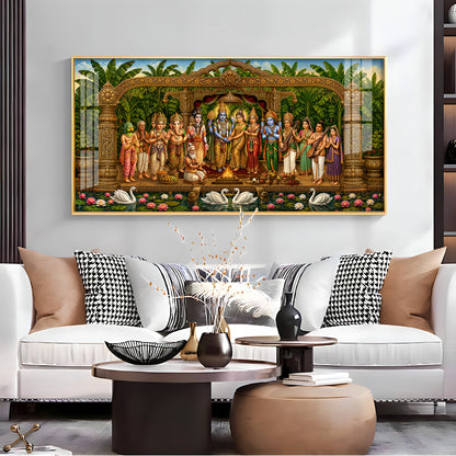 Hindu Deities Srinivasa Kalyanam Premium Acrylic Horizontal Wall Art
