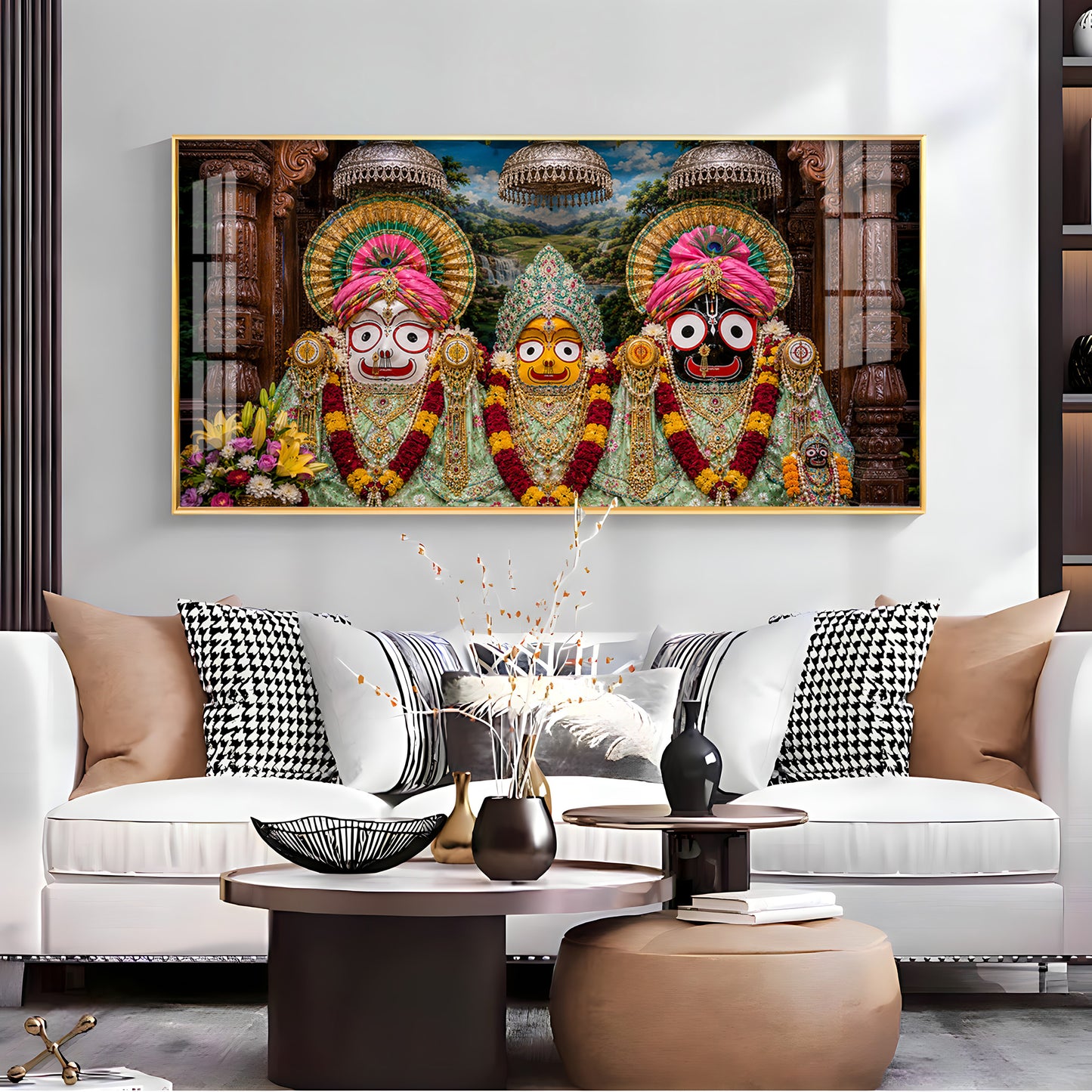 Shringar Darshan Of Jagannath Puri Premium Acrylic Horizontal Wall Art
