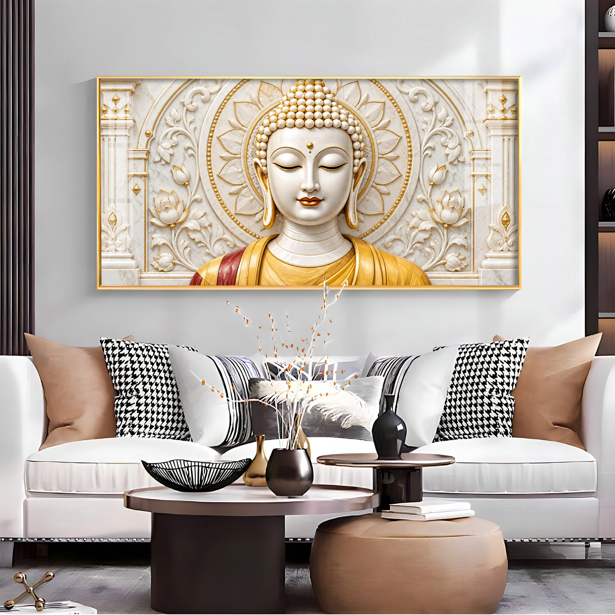Peaceful Buddha Premium Acrylic Horizontal Wall Art