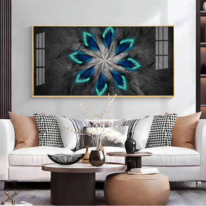 Stylish Modern Feather Premium Acrylic Horizontal Wall Art