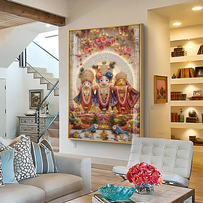 Hindu Jagannath Prabhu Premium Acrylic Vertical Wall Art