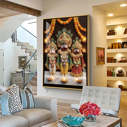 Jagannath Mahaprabhu Premium Acrylic Vertical Wall Art