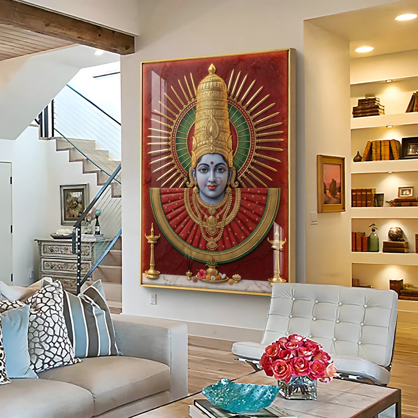 Renuka Yallamma Premium Acrylic Vertical Wall Art