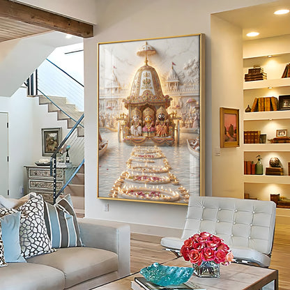 Hindu Deities Lord Jagannath Premium Acrylic Vertical Wall Art