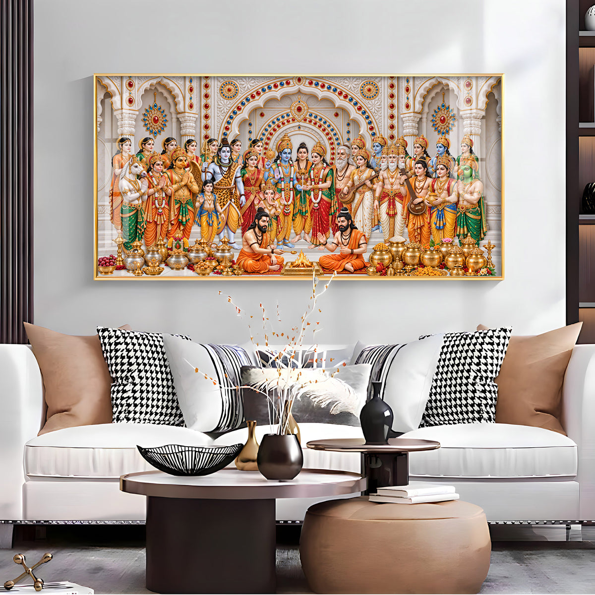 Divine Srinivasa Kalyanam Premium Acrylic Horizontal Wall Art