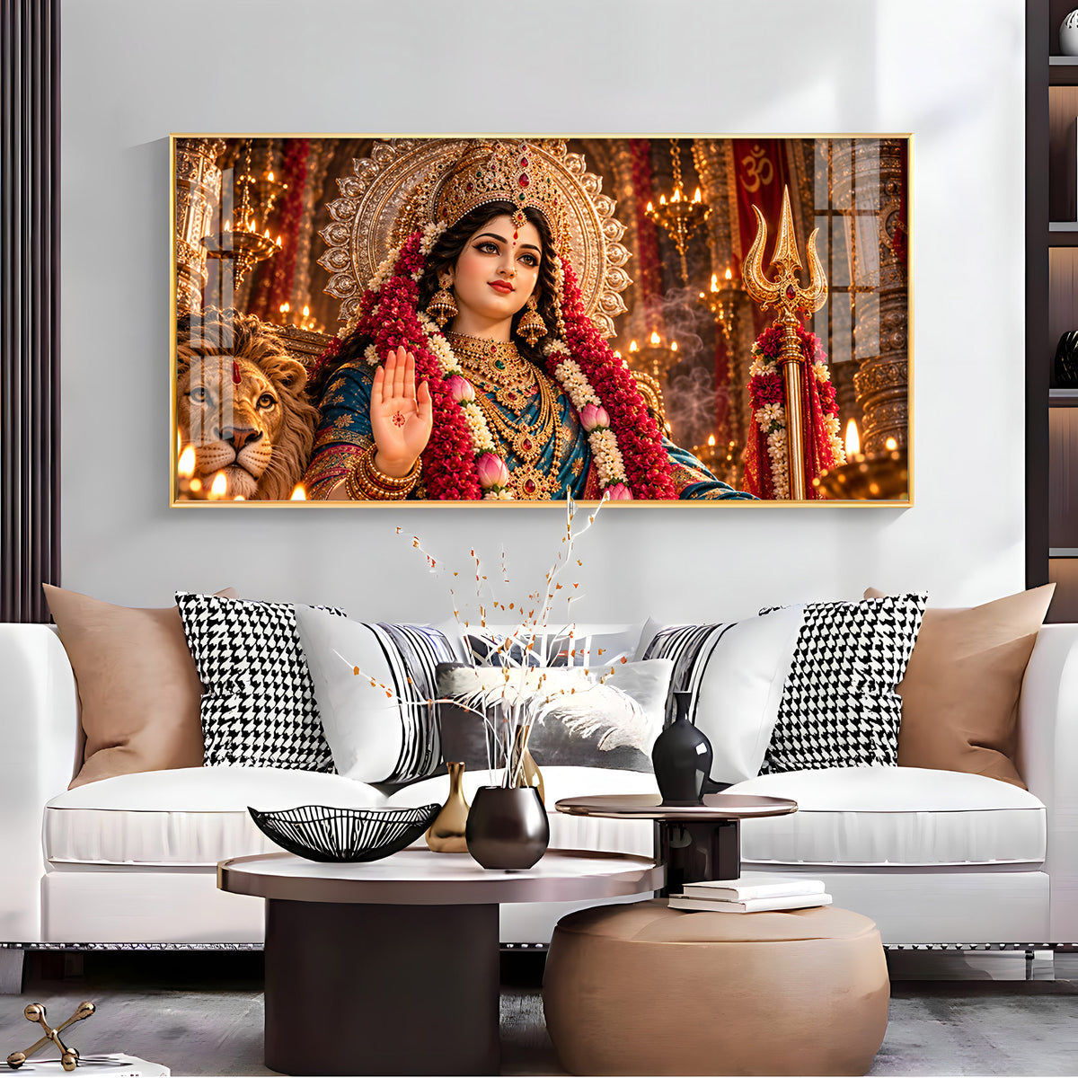 Mata Durga Bhawani Premium Acrylic Horizontal Wall Art