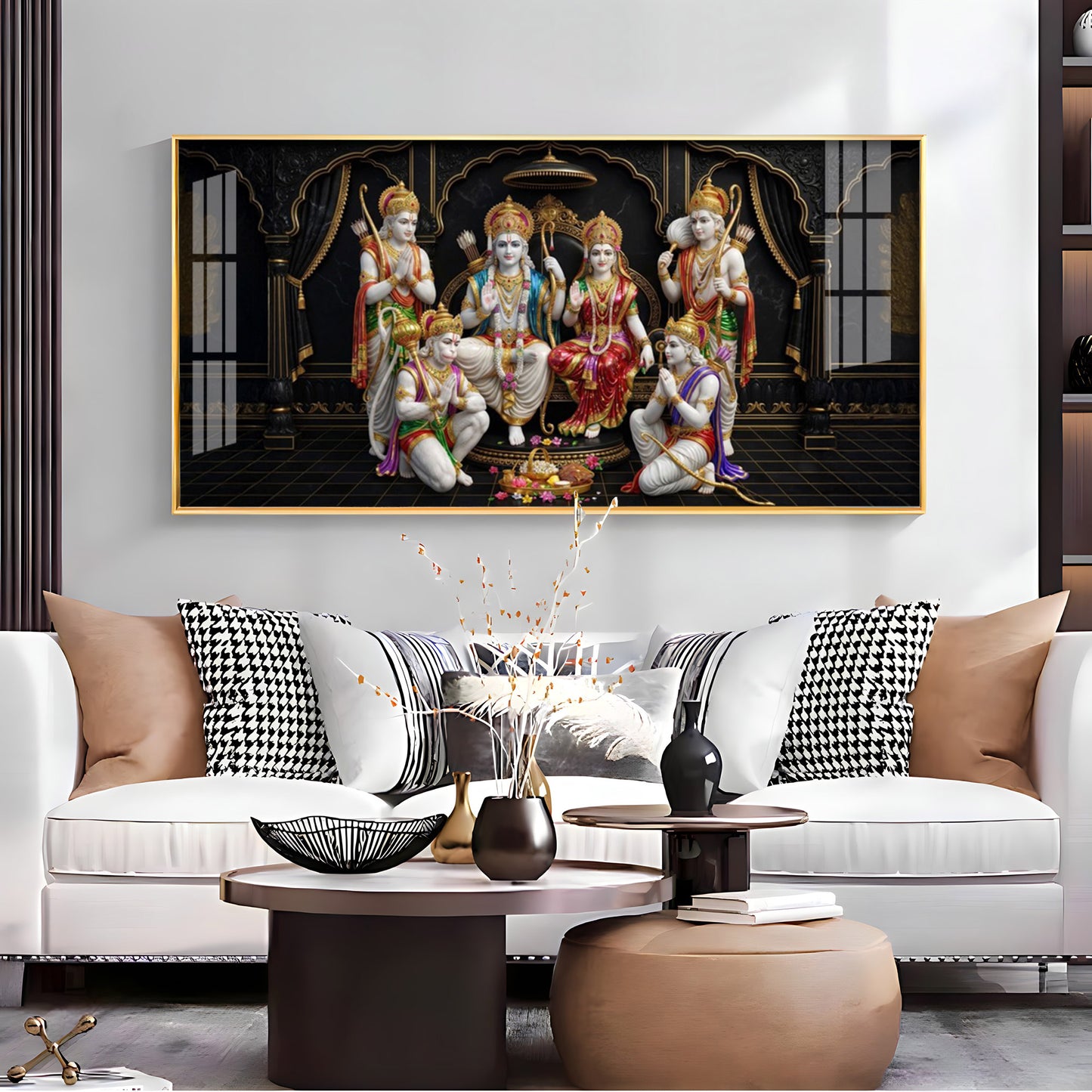 Shree Ram Darbar Premium Acrylic Horizontal Wall Art