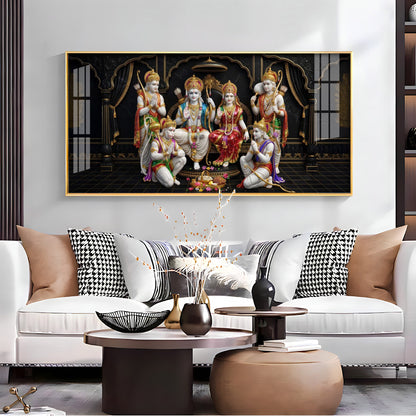 Shree Ram Darbar Premium Acrylic Horizontal Wall Art