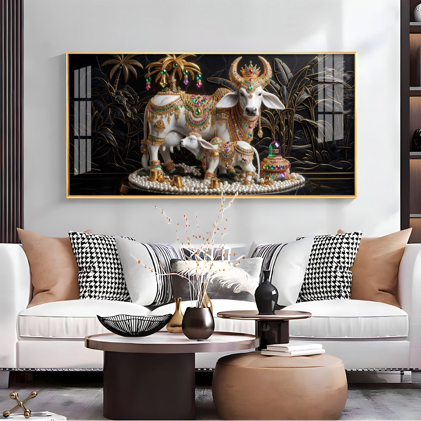 Sovereign Cow & Cub Premium Acrylic Horizontal Wall Art