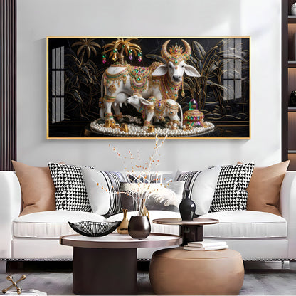 Sovereign Cow & Cub Premium Acrylic Horizontal Wall Art