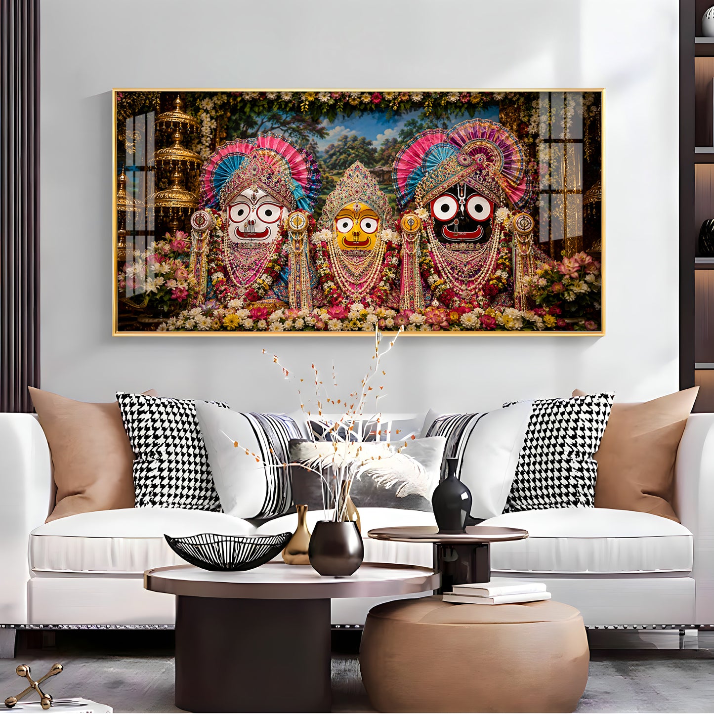 Darshan Of Jagannath ji Premium Acrylic Horizontal Wall Art