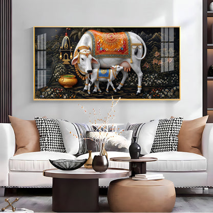 Cozy Cow Companions Premium Acrylic Horizontal Wall Art