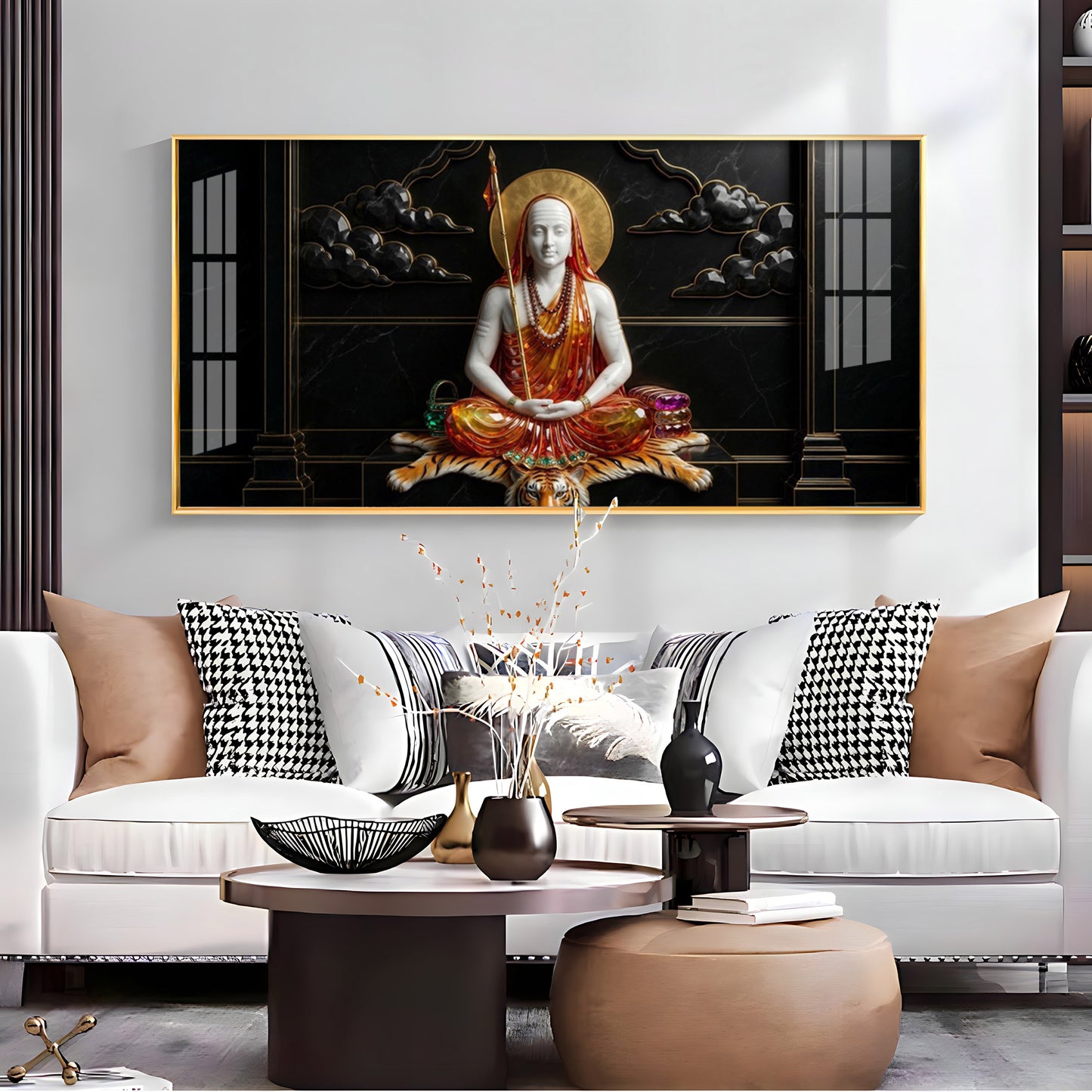 Jagadguru Adi Shankaracharya Premium Acrylic Horizontal Wall Art
