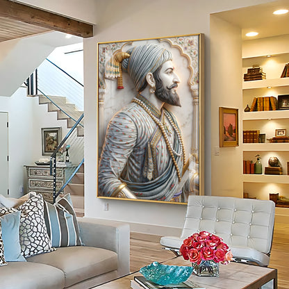 Raja Shivchatrapati Premium Acrylic Vertical Wall Art