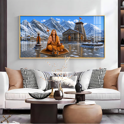 Shri Adi Shankaracharya Premium Acrylic Horizontal Wall Art