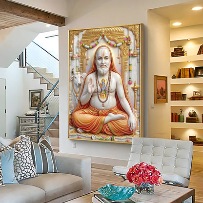Guru Raghavendra Swamy Premium Acrylic Vertical Wall Art