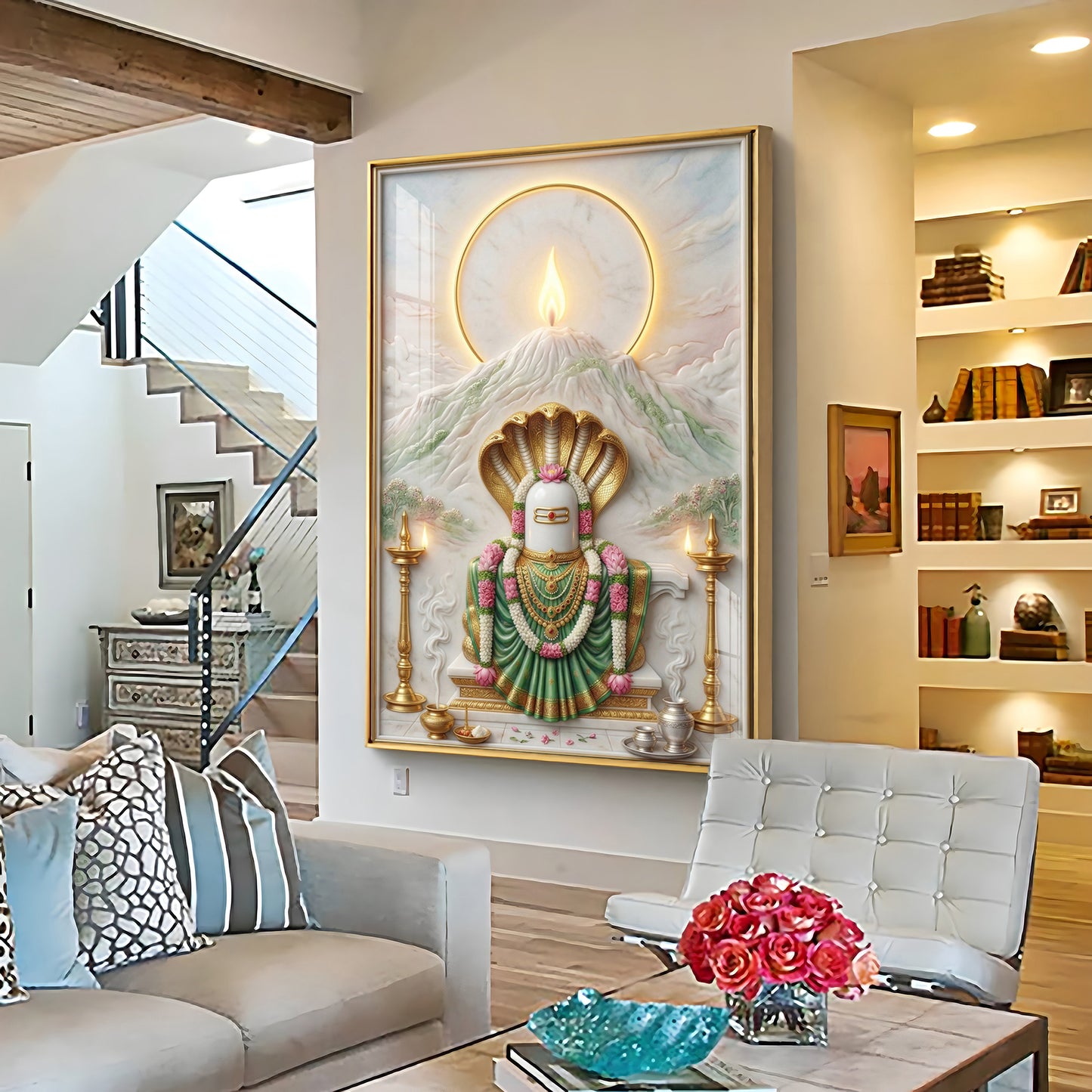 Jyotirlingams Premium Acrylic Vertical Wall Art