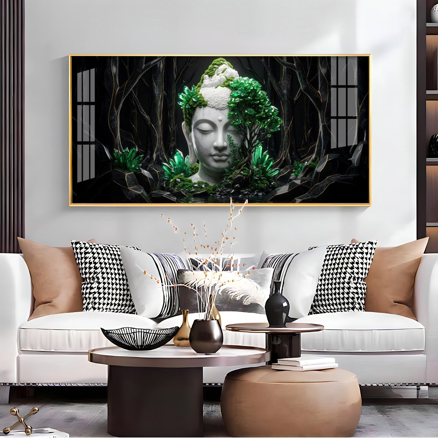 Buddha in Nature Premium Acrylic Horizontal Wall Art