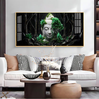 Buddha in Nature Premium Acrylic Horizontal Wall Art