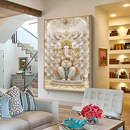 New Beginnings With Ganesh Ji Premium Acrylic Vertical Wall Art