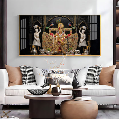 Divine Frame With Shri Sanwariya Seth Ji Premium Acrylic Horizontal Wall Art